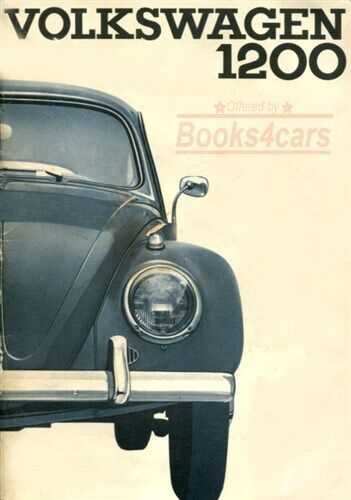 1960 vw beetle owners manual