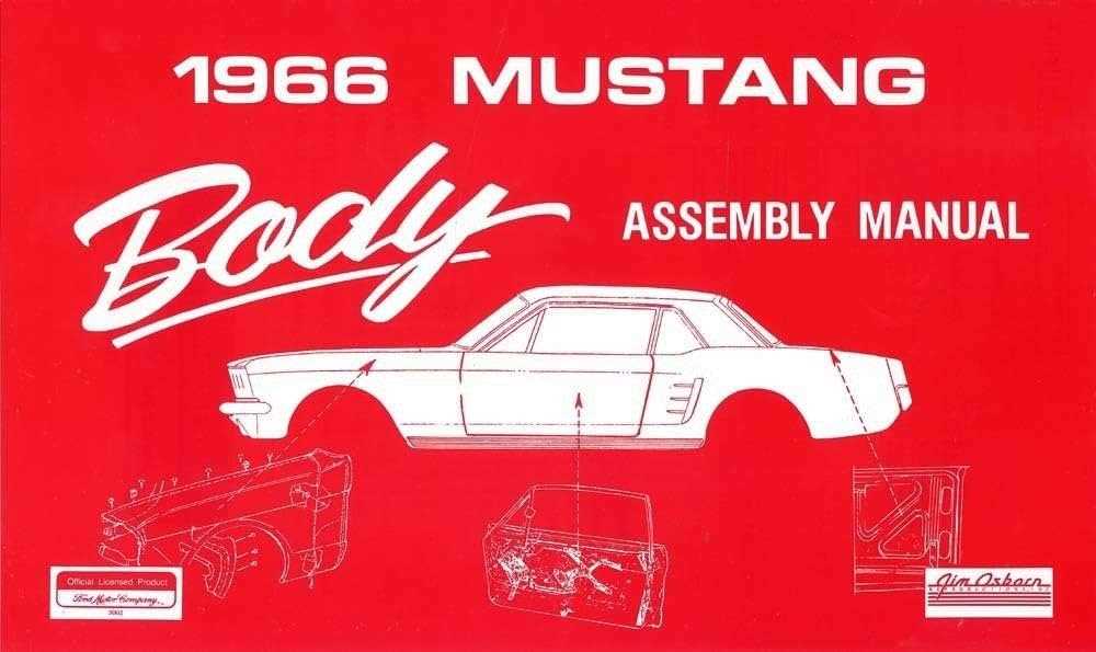 1966 ford mustang owners manual