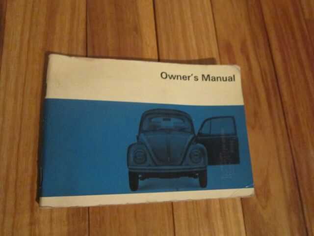 1969 vw beetle owners manual