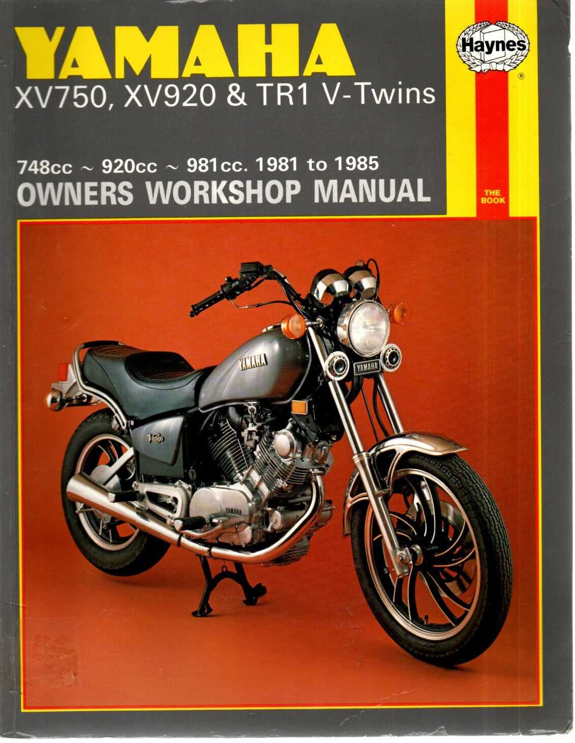 1982 yamaha virago 750 owners manual