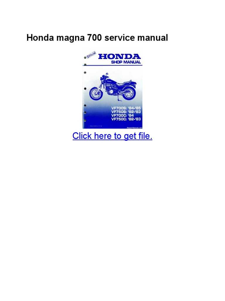 1984 honda v65 magna owners manual
