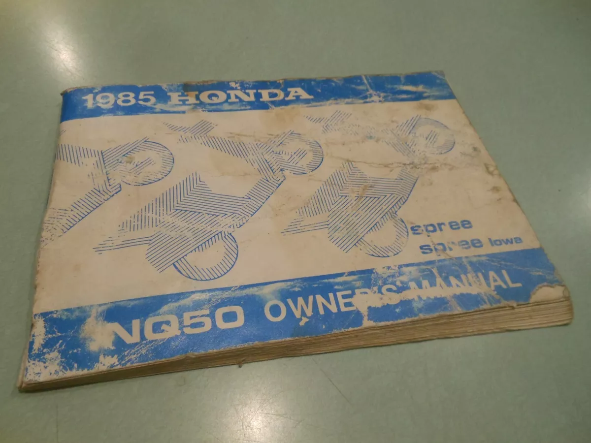 1985 honda spree owners manual
