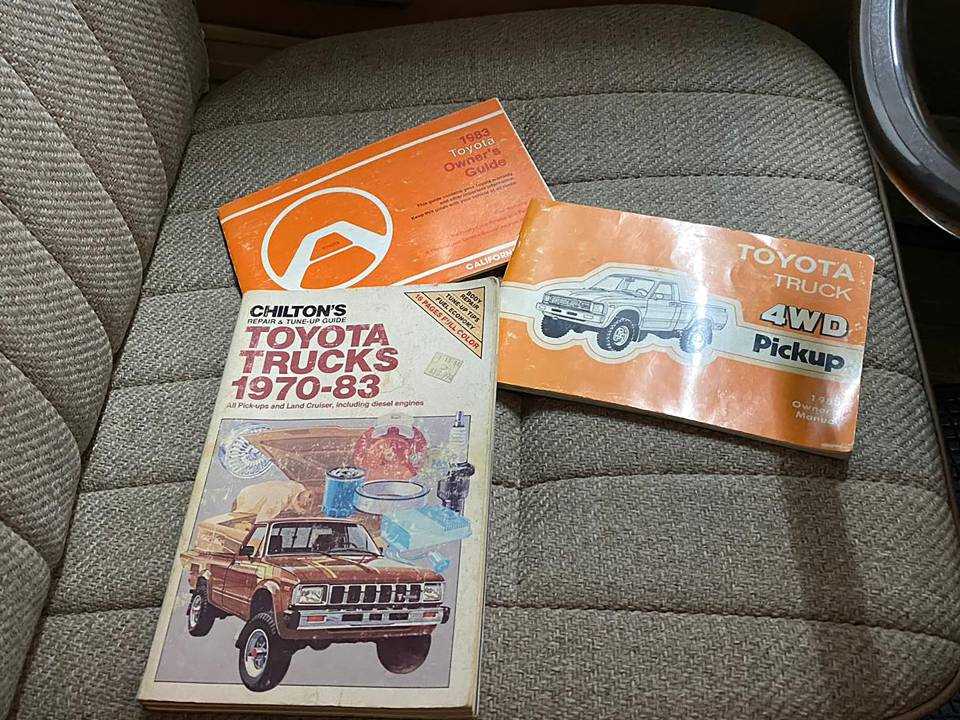 1988 toyota pickup owners manual