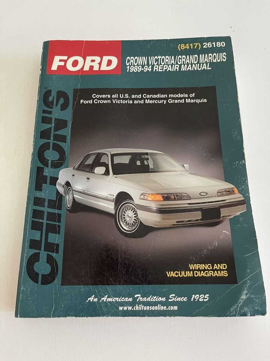 1989 mercury grand marquis owners manual