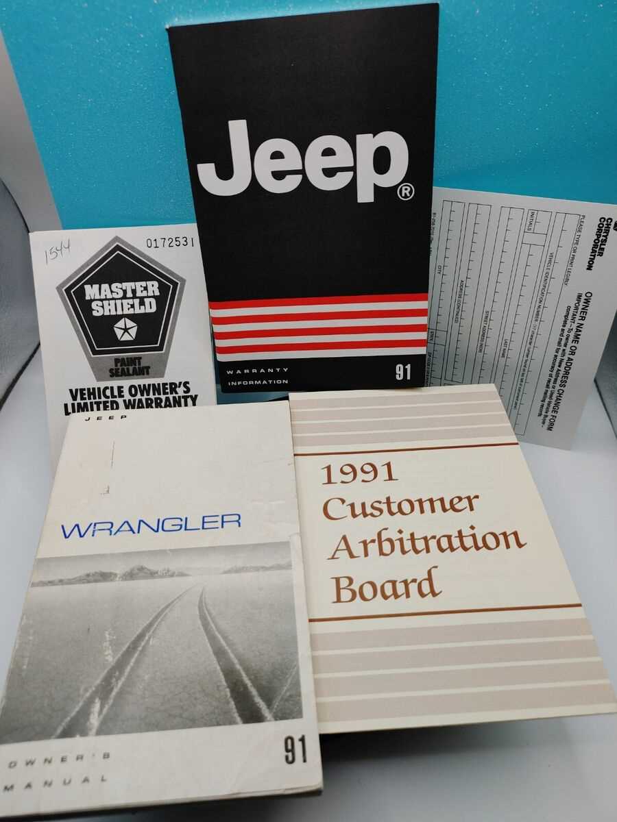 1991 jeep wrangler yj owners manual