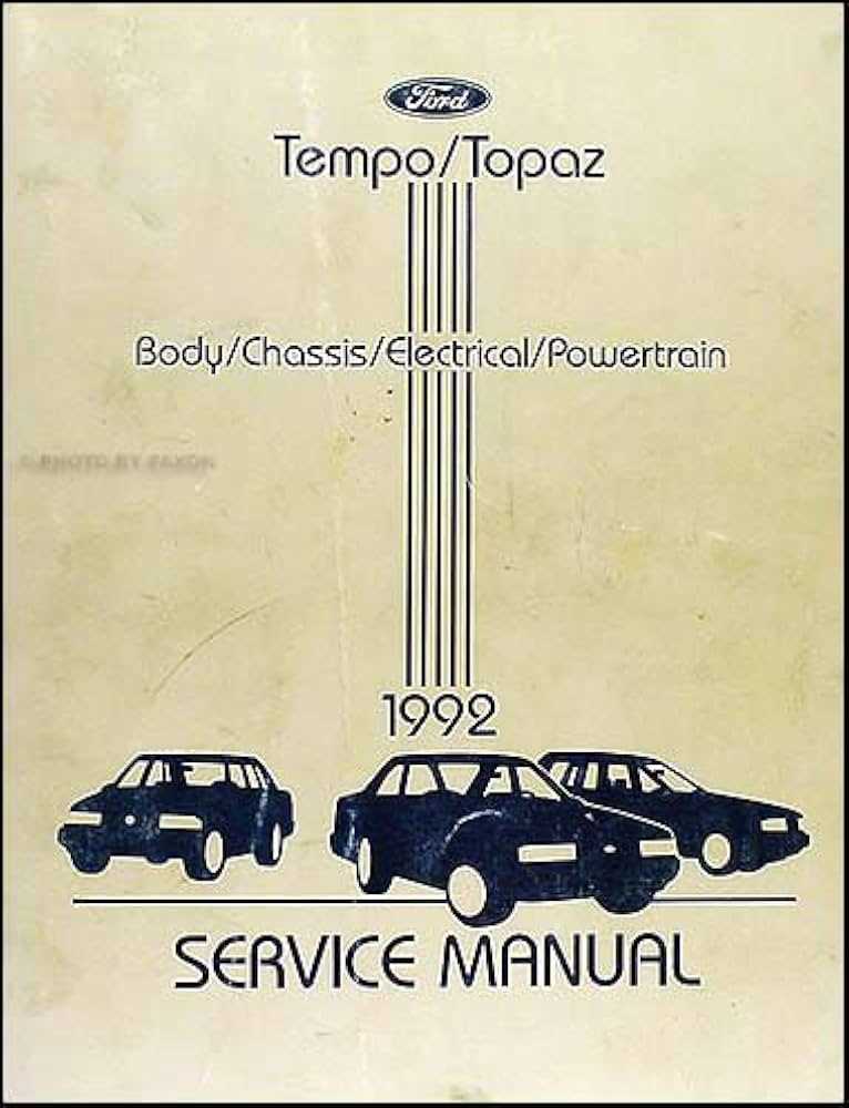1992 ford tempo owners manual