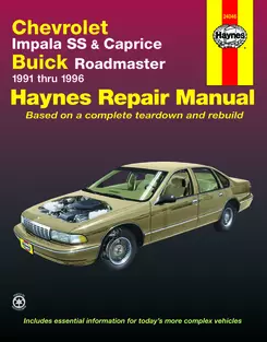 1992 buick roadmaster owners manual