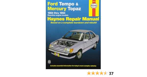 1992 ford tempo owners manual