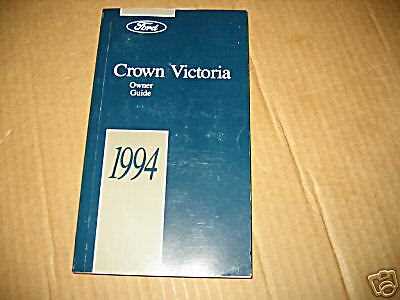 1994 crown victoria owners manual