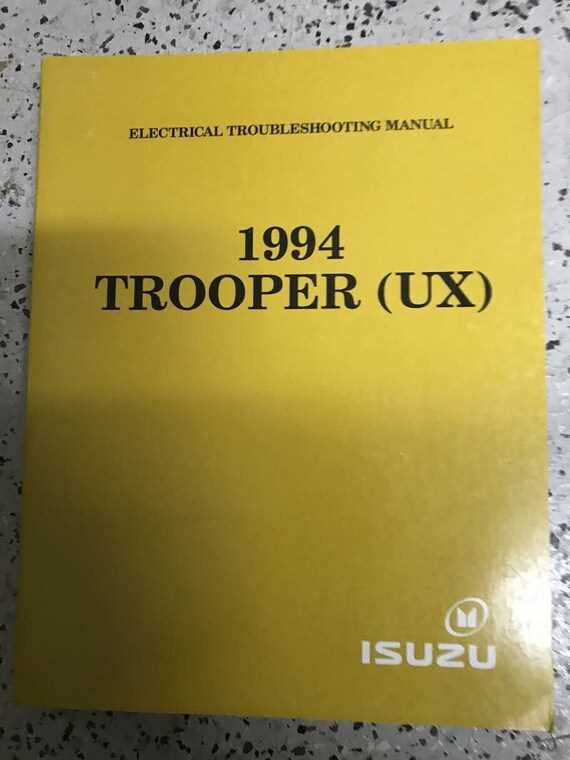 1995 isuzu trooper owners manual