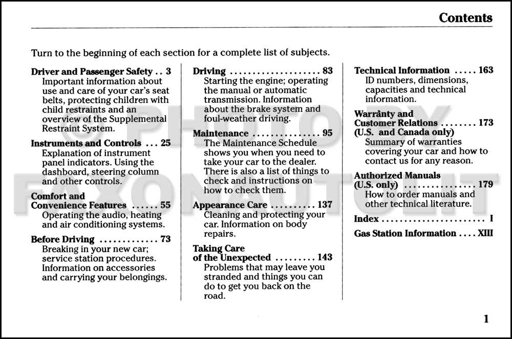 1995 honda civic owners manual