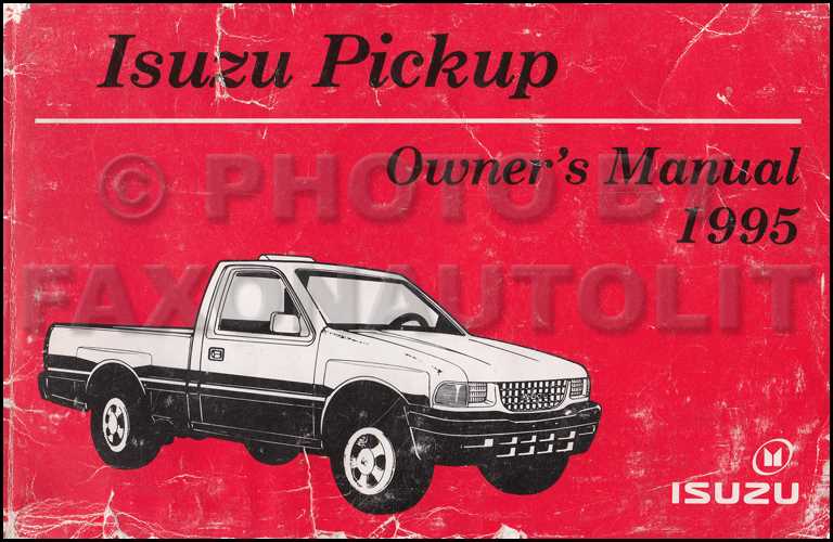 1995 isuzu trooper owners manual