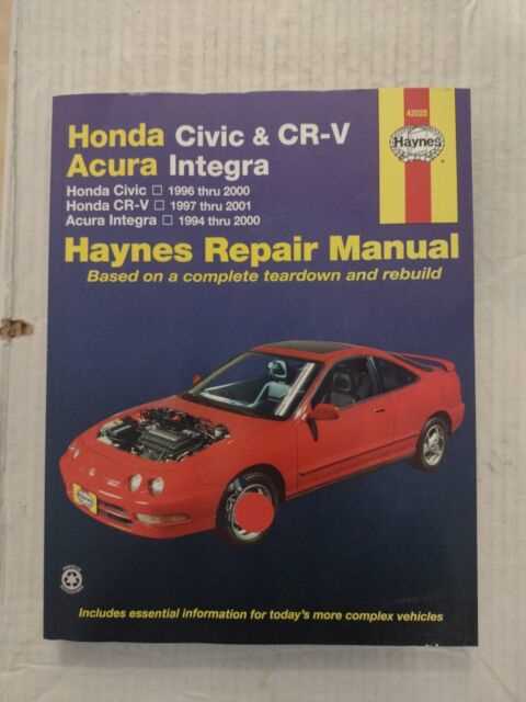 1996 acura integra owners manual