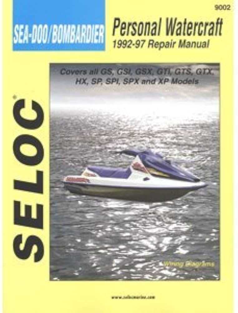 1996 sea doo bombardier gtx owners manual