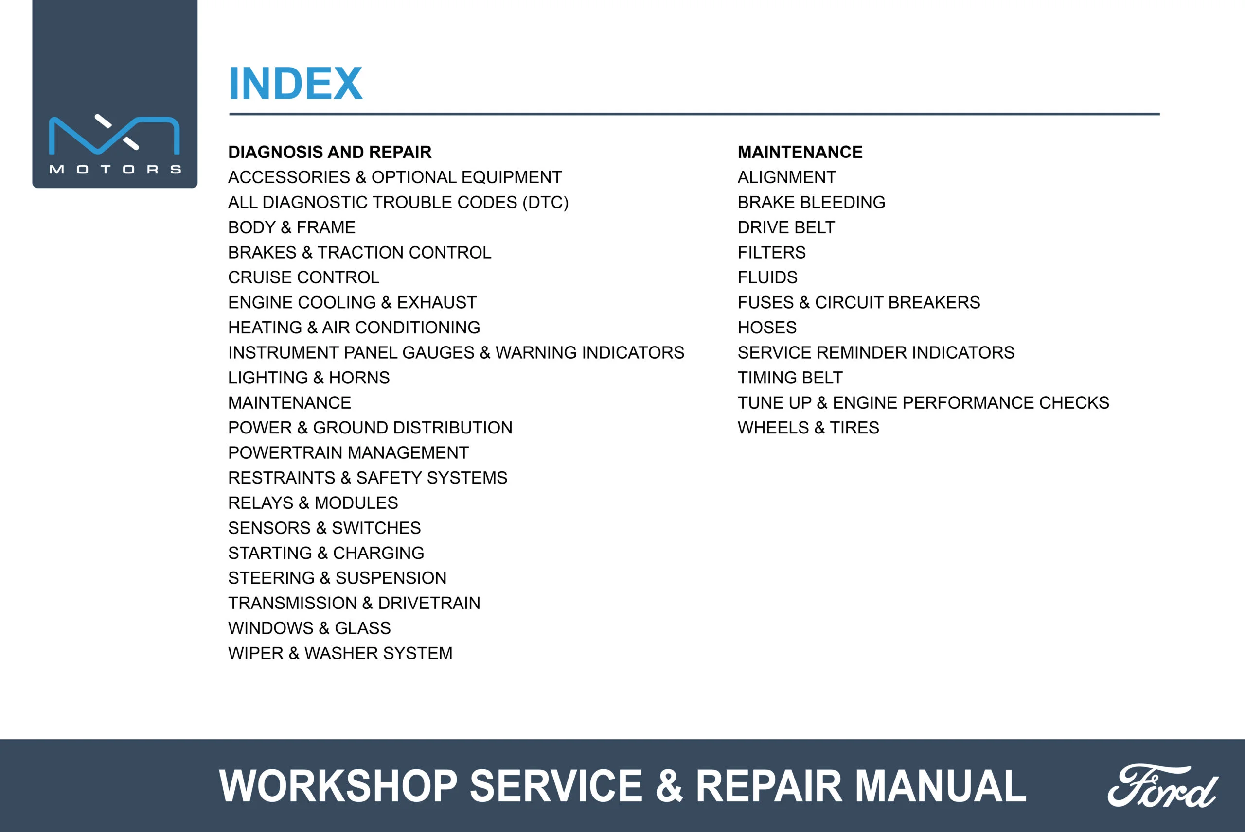1996 ford escort owners manual