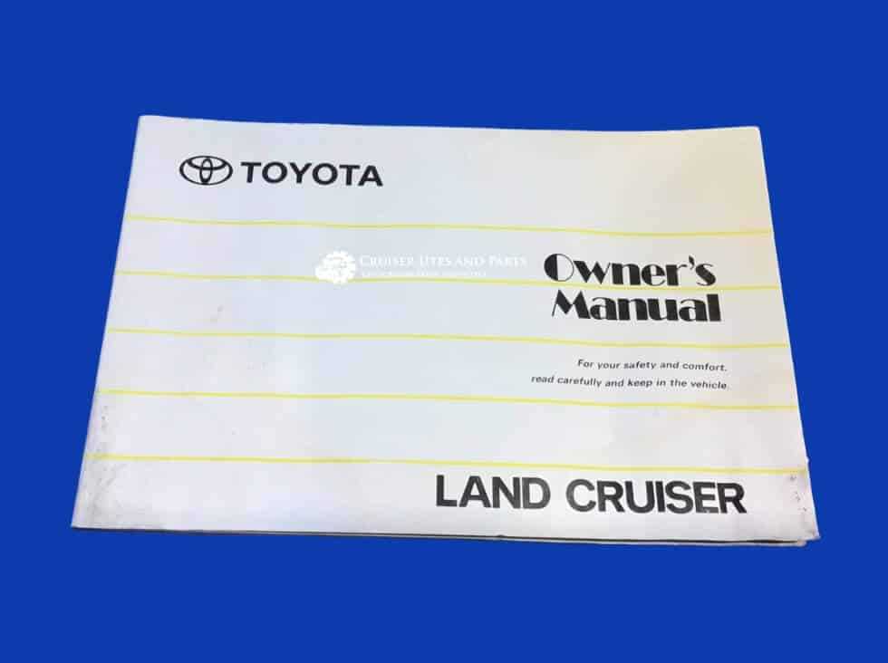 1996 land cruiser owners manual