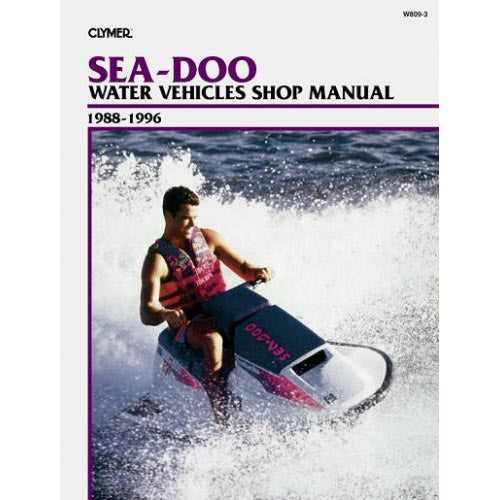 1996 sea doo bombardier gtx owners manual