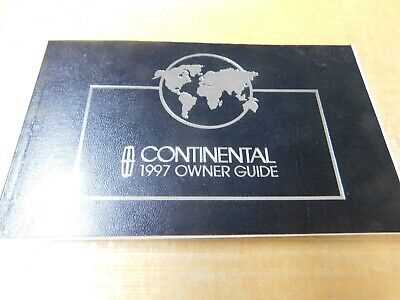 1997 lincoln continental owners manual