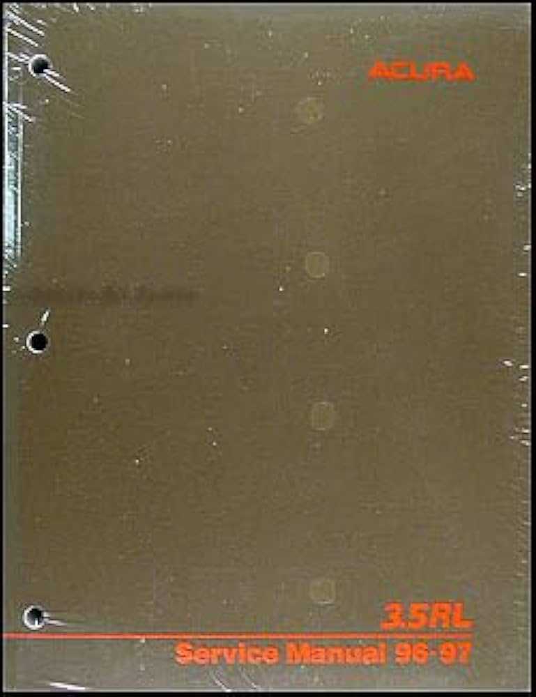 1997 acura rl owners manual