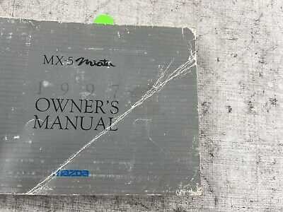 1997 miata owners manual