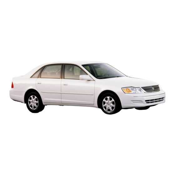 1998 toyota avalon xls owners manual