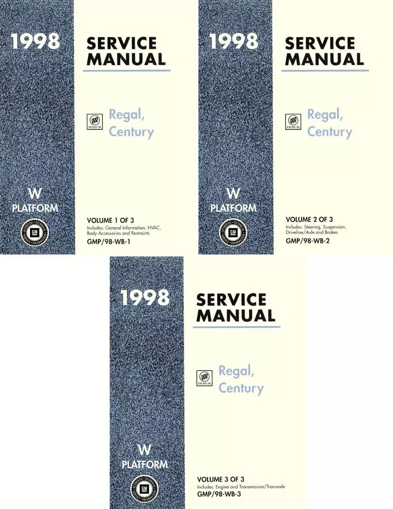 1999 buick century custom owners manual