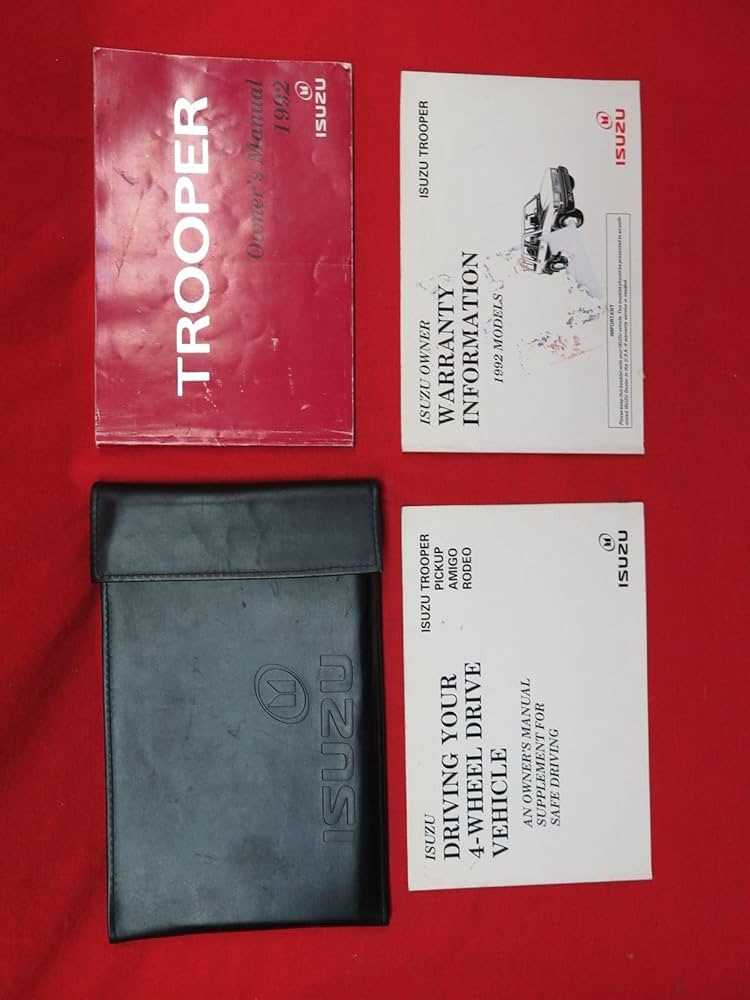 1999 isuzu trooper owners manual