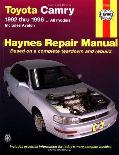 1999 toyota camry owners manual