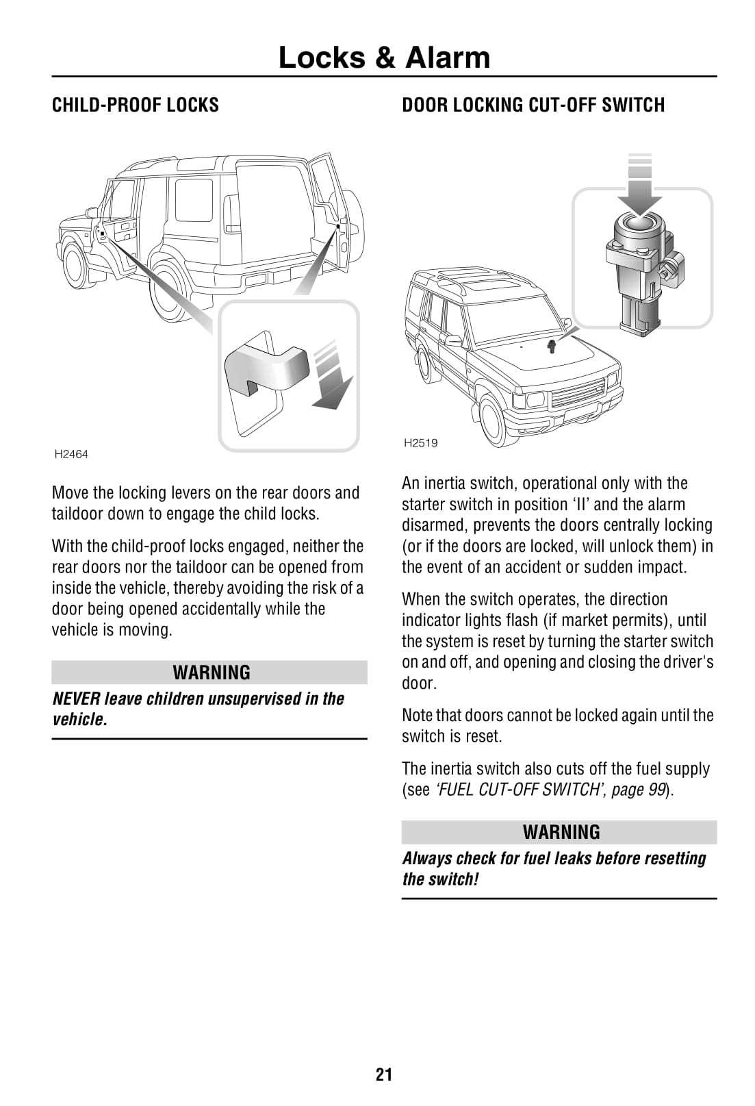 2000 land rover discovery owners manual