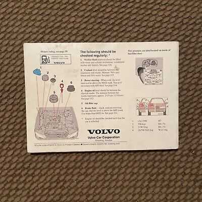 2000 volvo v40 owners manual