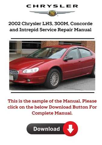 2000 chrysler 300m owners manual