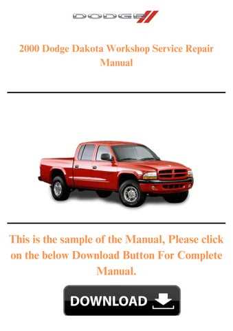 2000 dodge dakota owners manual download