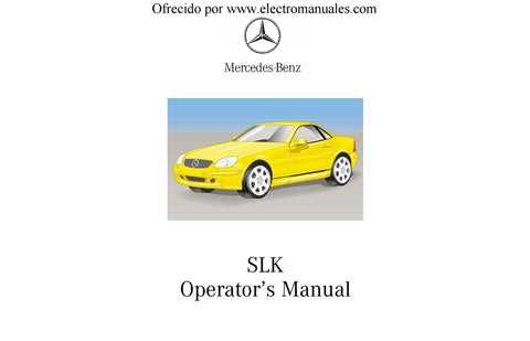 2000 mercedes slk 230 owners manual