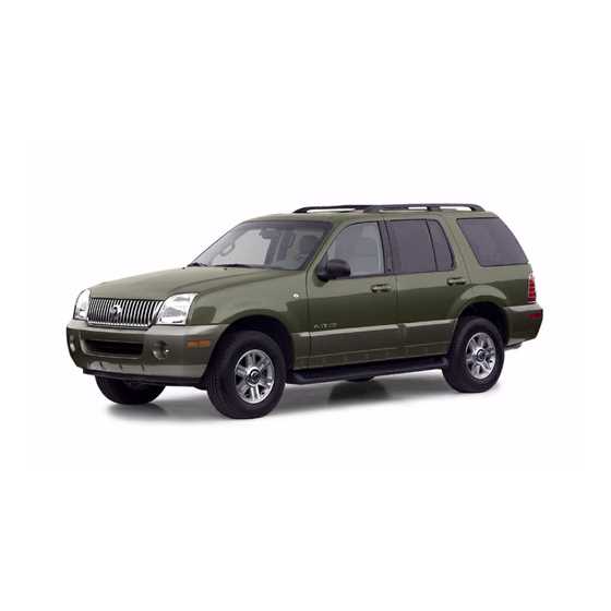 2000 mercury mountaineer owners manual