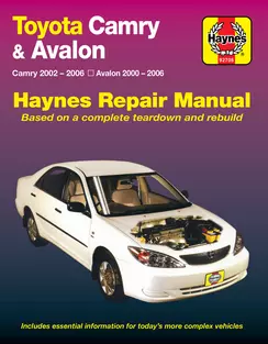 2000 toyota avalon owners manual