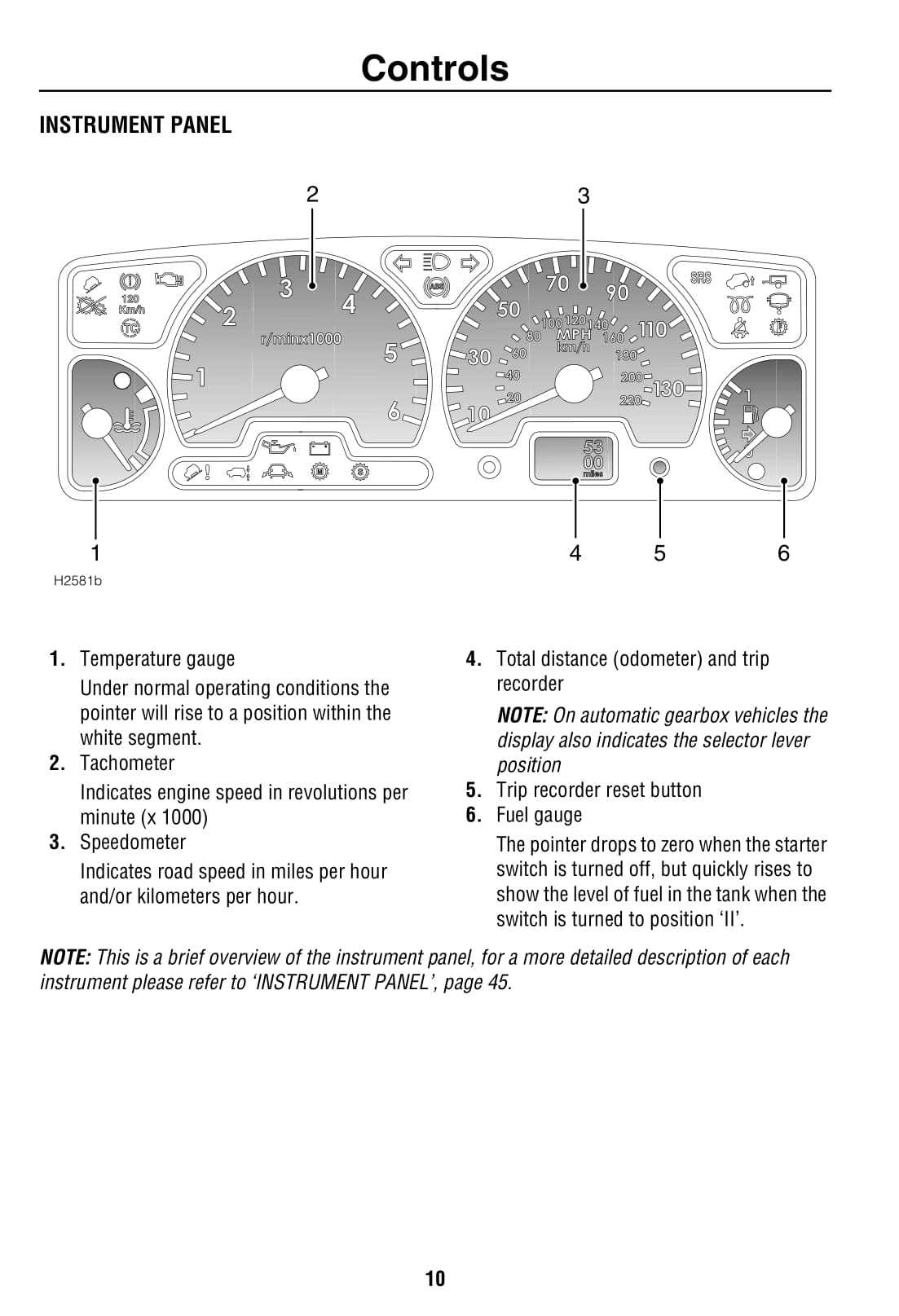 2001 land rover discovery owners manual