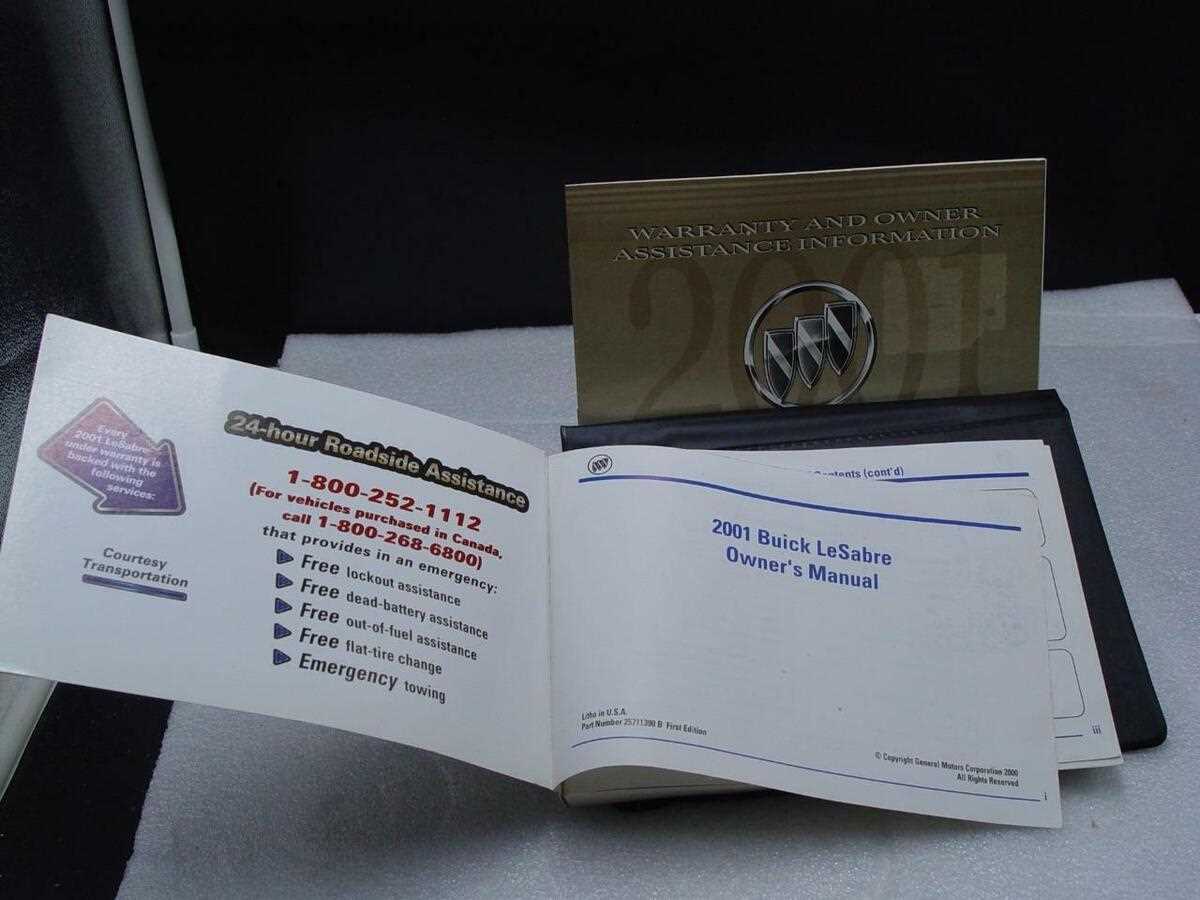 2001 buick lesabre owners manual