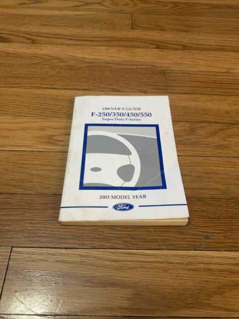 2001 f250 owners manual