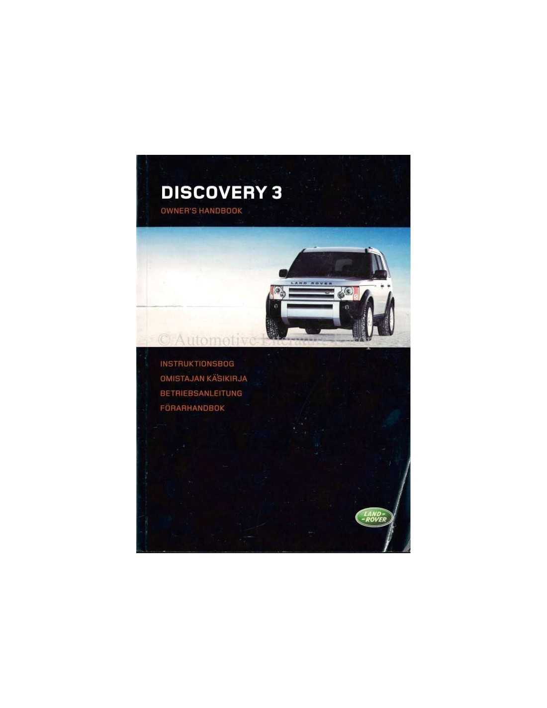 2001 land rover discovery owners manual