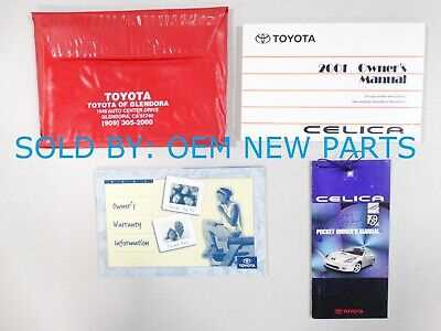 2001 toyota celica owners manual