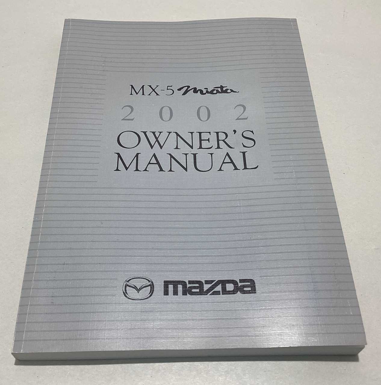 2002 miata owners manual