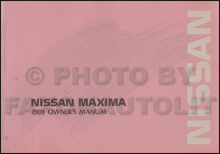 2002 nissan maxima owners manual