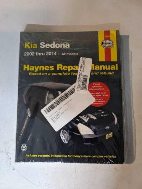 2002 kia sedona owners manual