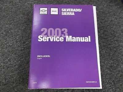 2003 chevy silverado 1500 owners manual