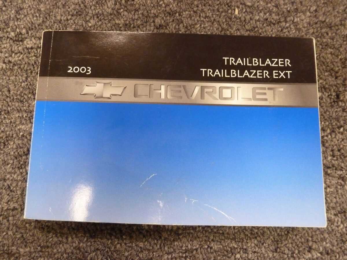2003 chevy trailblazer ls owners manual