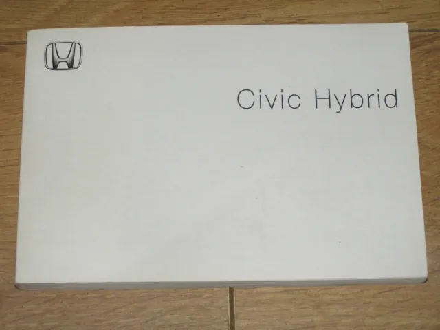 2003 honda civic hybrid owners manual