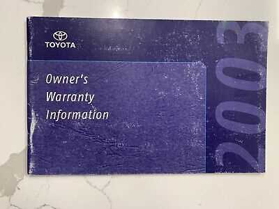 2003 toyota highlander owners manual