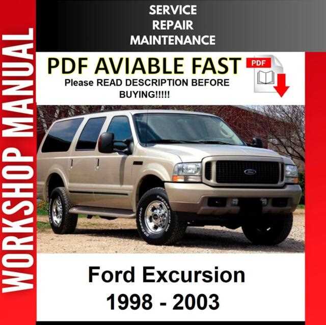 2003 ford excursion owners manual