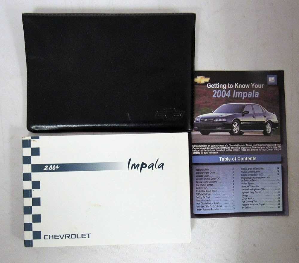 2004 chevrolet impala owners manual