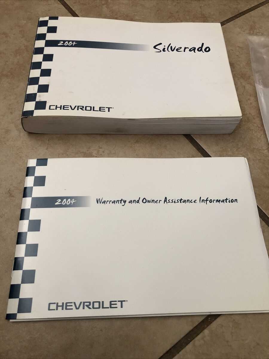 2004 silverado owners manual